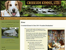 Tablet Screenshot of creekside-kennel.com